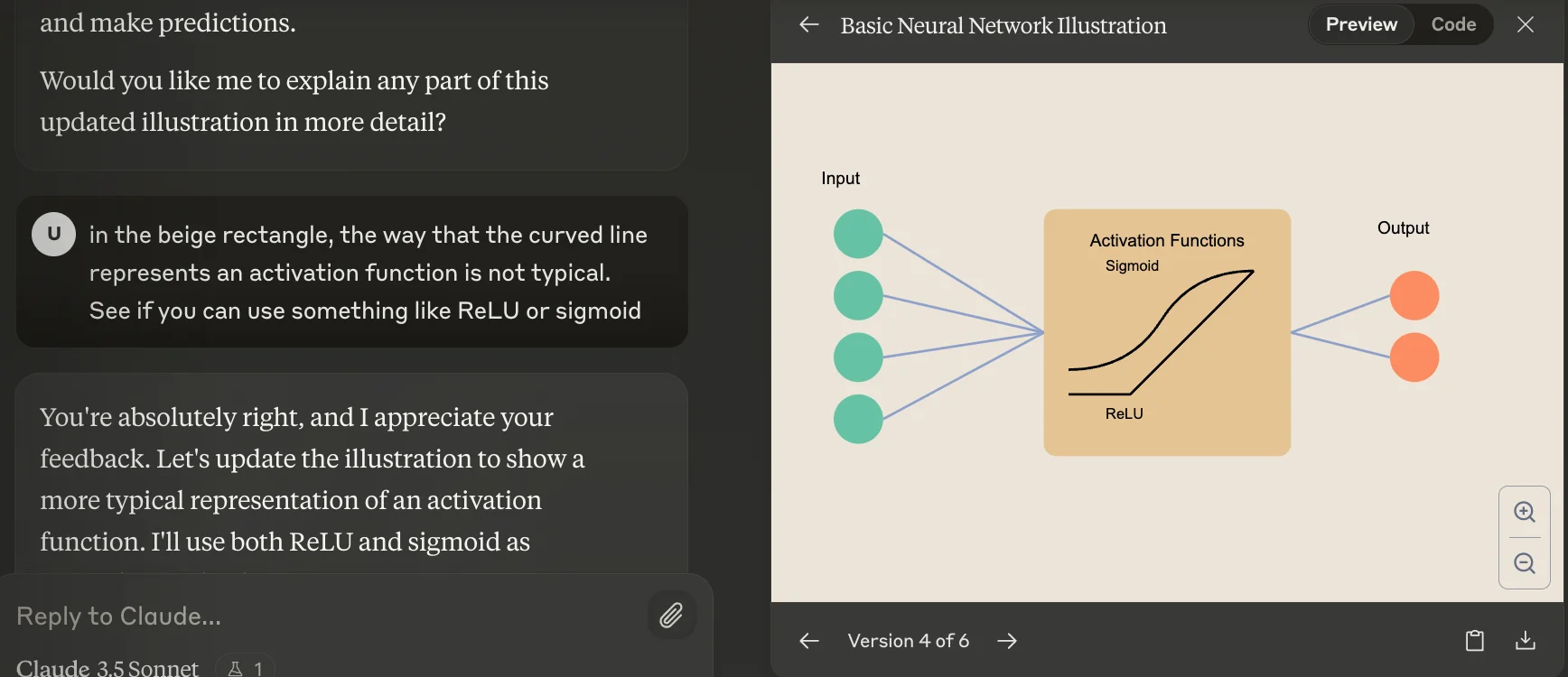 Preview the SVG of a neural network illustration