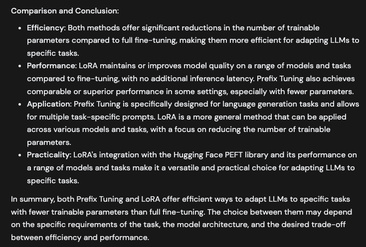 Screenshot of Phind: literature review